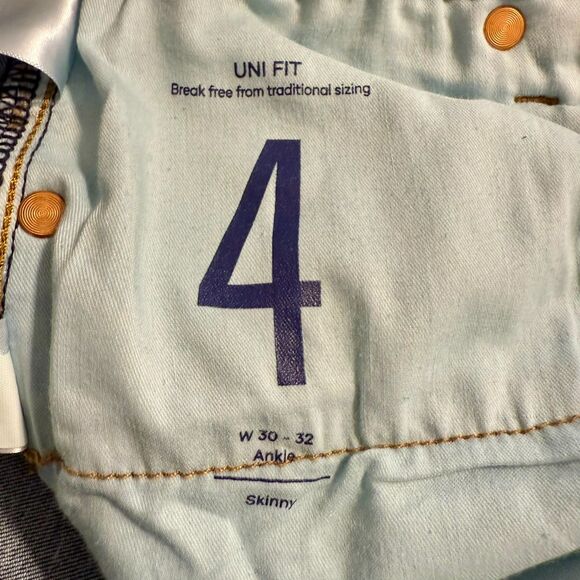 Lucky Brand Uni Fit High Rise Skinny Ankle Jean Dark Wash 30-32A Petite - Picture 10 of 10